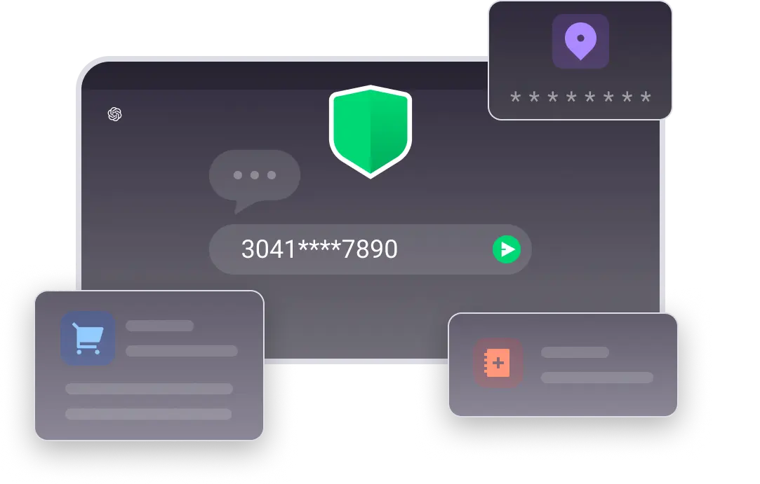 FABshiled helps to protect the Personal Identifiable Information, including the Direct identification: Name, ID number, passport number, and also the Indirect identification: Phone number, email address, IP address, device ID